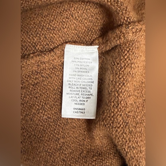 TREASURE & BOND Brown turtleneck sweater midi dress size XS. - Picture 11 of 13